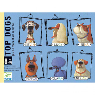 Djeco Kartenspiel - Wörterspiel Top Dogs +8 Jahren