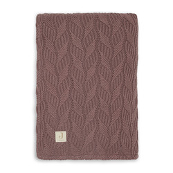 Jollein blanket 100x150cm Spring knit chesnut/coral fleece