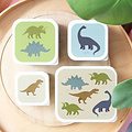 A Little Lovely Company A Little Lovely Company lunch & snack box set Dinosaurs