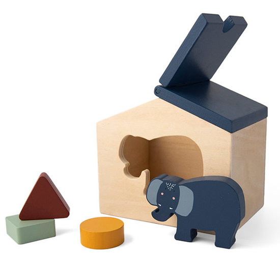 Trixie Baby Maison en bois boîte à formes Mrs. Elephant - Trixie