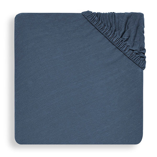 Jollein Jollein drap housse jersey 40x80cm Jeans blue