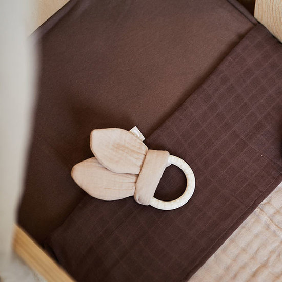 Jollein Jollein Spannbetttuch jersey 40x80cm Chestnut