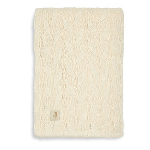 Jollein blanket 75x100cm Spring knit ivory/coral fleece