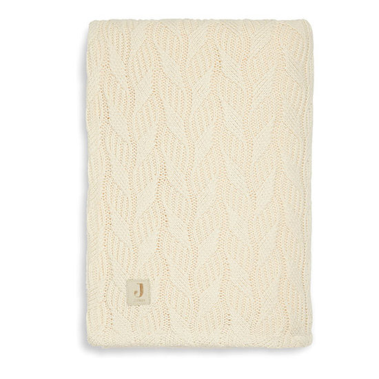 Jollein Jollein blanket 75x100cm Spring knit ivory/coral fleece