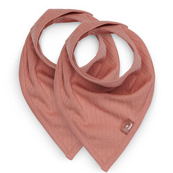 Jollein Bandana - Lätzchen Basic stripe rosewood