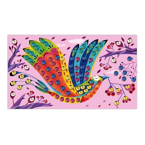 Janod Set créatif sequins à coller Jardin Merveilleux - Janod