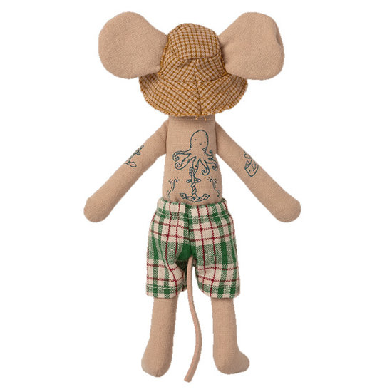 Maileg Maileg dad mouse in beach cabin
