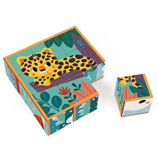 Janod cubes en carton animaux WWF®