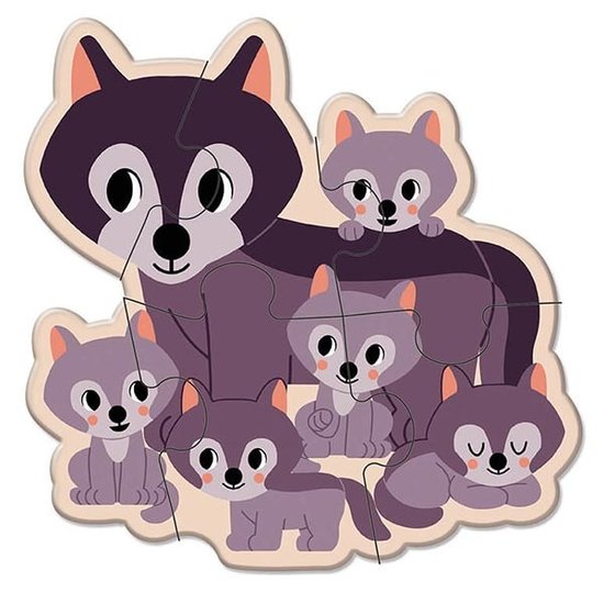 Janod Janod puzzles animaux 2-3-4-5-6 pièces WWF®