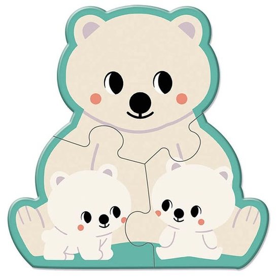 Janod Janod puzzels dieren 2-3-4-5-6 stukjes WWF®