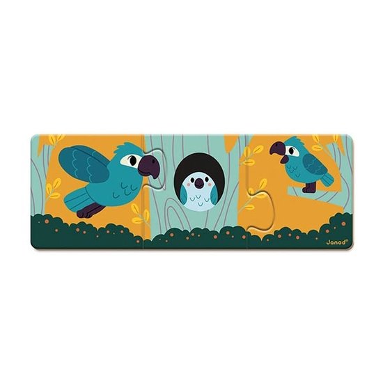 Janod Janod puzzle animals 10x 3 pieces WWF®