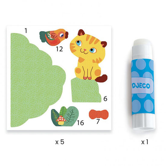 Djeco Djeco knutselpakket 3D collage tuinvrienden +3jr