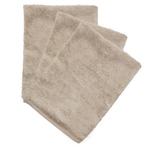 Gants de toilette Feather Grey lot de 3 - Timboo