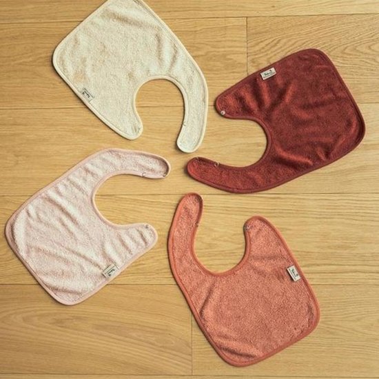 Timboo Bib XL double layered Misty Rose 26x38cm - Timboo