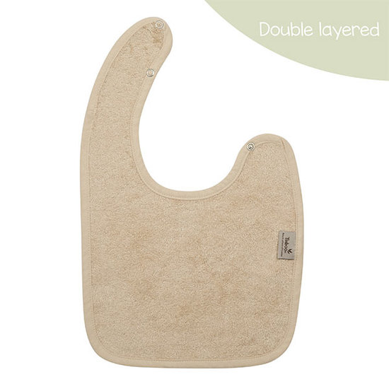 Timboo Bavoir XL double couche Frosted Almond 26x38cm - Timboo