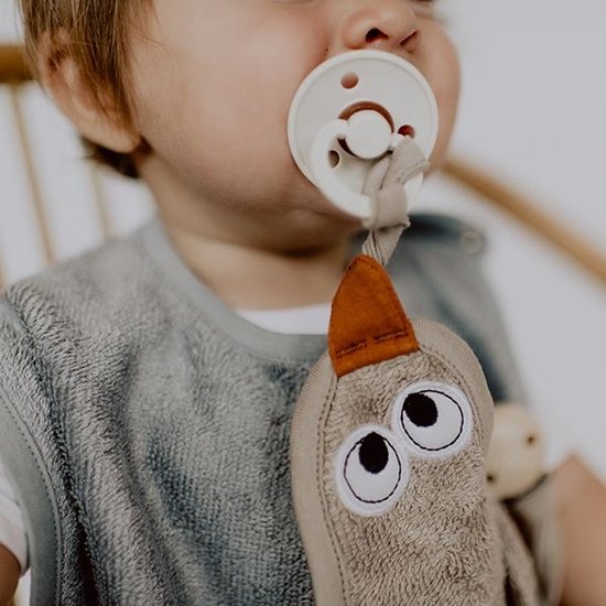 Timboo Bavoir XL double couche Moon Blue 26x38cm - Timboo