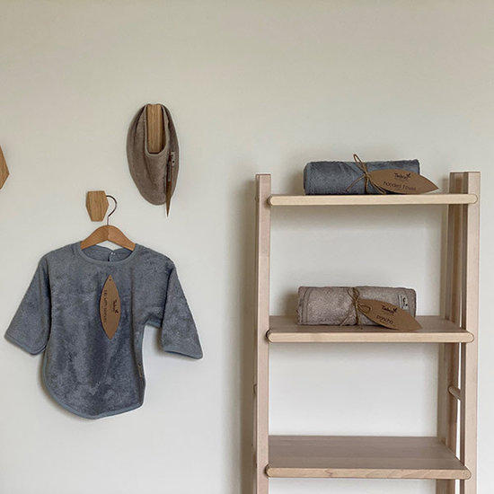 Timboo Bavoir XL double couche Moon Blue 26x38cm - Timboo