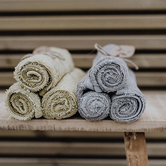 Timboo Bavoir bandana double couche Misty Rose 36x20cm - Timboo