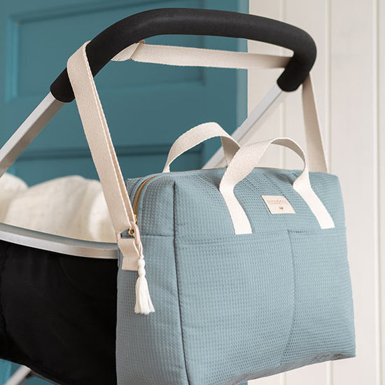 Nobodinoz Sac a langer imperméable Gala Stone Blue - Nobodinoz