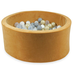 Ball pit velvet caramel 90x40 +balls - Moje