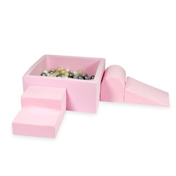 Moje Foam Spielset + Bällebad 90x90x40 - Pink