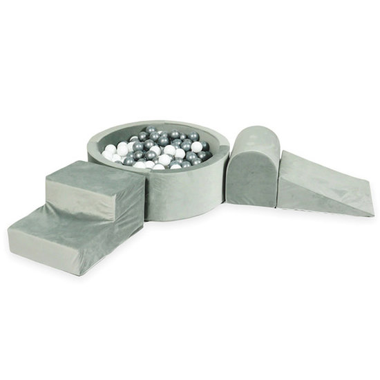 Moje Moje Foam Spielset + Bällebad 90x30 - Velvet Grey