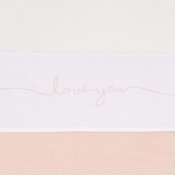 Jollein drap 120x150cm Love you Pale pink