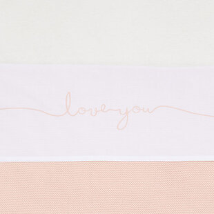 Jollein laken 120x150cm Love you Pale pink