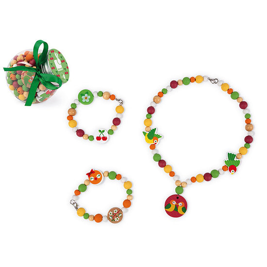 Janod Janod Birdy wooden beads Lovebirds