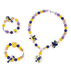 Janod Birdy Holzperlen Chickadees