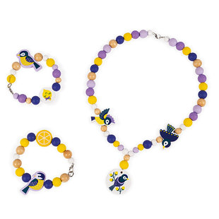 Janod Birdy Holzperlen Chickadees