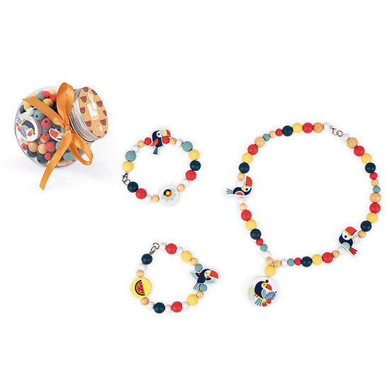 Janod Janod Birdy houten kralen Toucans