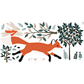 Lilipinso Lilipinso sticker mural XL M. Fox Mr Fox forest running