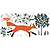 Lilipinso Lilipinso sticker mural XL M. Fox Mr Fox forest running
