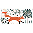 Lilipinso Lilipinso M. Fox muursticker XL Mr Fox forest running