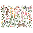 Lilipinso Lilipinso muurstickers Queyran Rabbits and Flowers