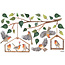 Lilipinso Lilipinso stickers muraux Queyran Robins Redbreast XL