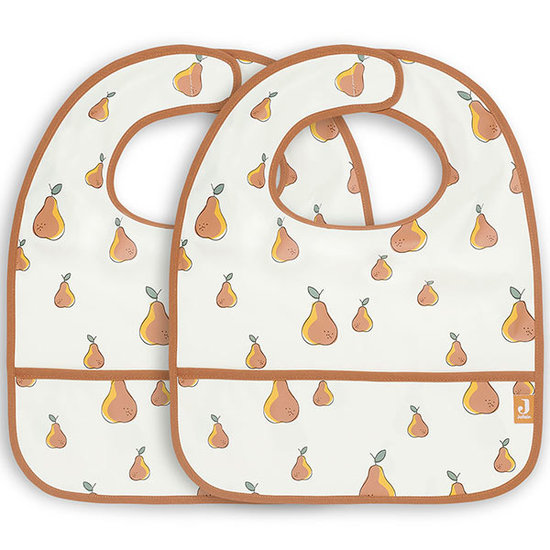 Jollein Jollein bib waterproof Pear 2 pack