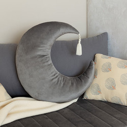 Cushion Pierrot Moon Slate Grey - Nobodinoz