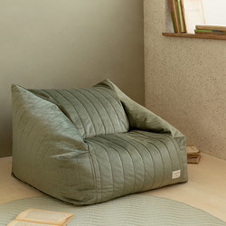 Nobodinoz Chelsea Velvet beanbag Olive Green