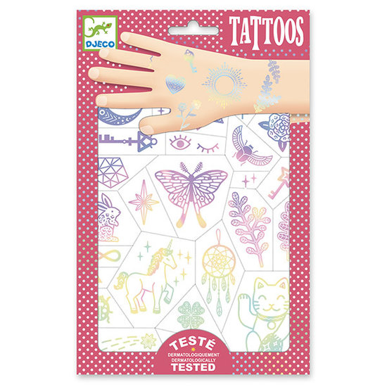 Djeco Djeco tattoos lucky charms iridescent +3 yrs