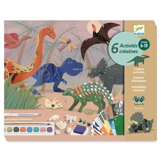 Djeco Set créatif Djeco The world of dinosaurs +6 ans