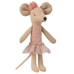 Maileg big sister ballerina mouse with pompom