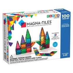 Magna-Tiles Clear Colors 100 stuks magneetblokken