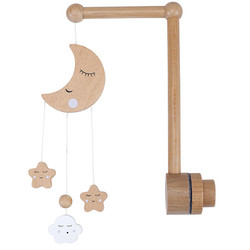 By Astrup wooden mobile for doll bed