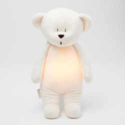 Mini ourson en peluche / Couverture et bonnet blancs / Antonin