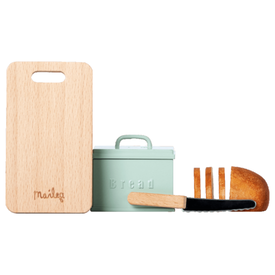 Maileg Maileg Miniature bread box with cutting board and knife