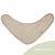 Timboo Bandana Lätzchen doppellagig Feather Grey 36x20cm - Timboo