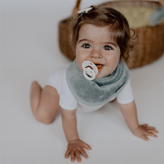 Timboo Bandana slab dubbellaags Feather Grey 36x20cm - Timboo