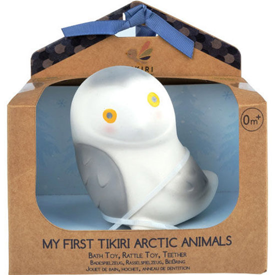 Tikiri Tikiri jouet de bain avec cloche harfang des neiges